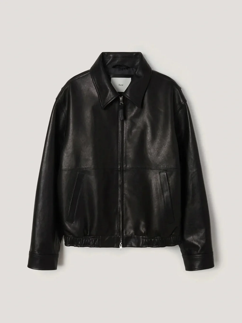 UNISEX DRIZZLER LEATHER JACKET BLACK
